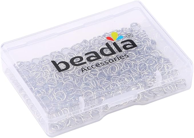 Platinum Plated Jump Rings Non Tarnish 5mm 400pcs for Jewelry Making Findings