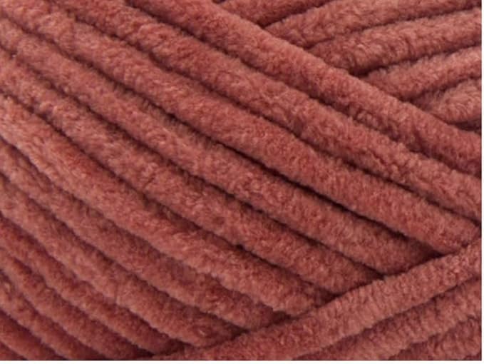 Premier Yarns Parfait Chunky Chenille 3.5 Oz 6 Super Bulky Weight 3 Pack Bundle with Bella's Stitch Place Holders (Chestnut)
