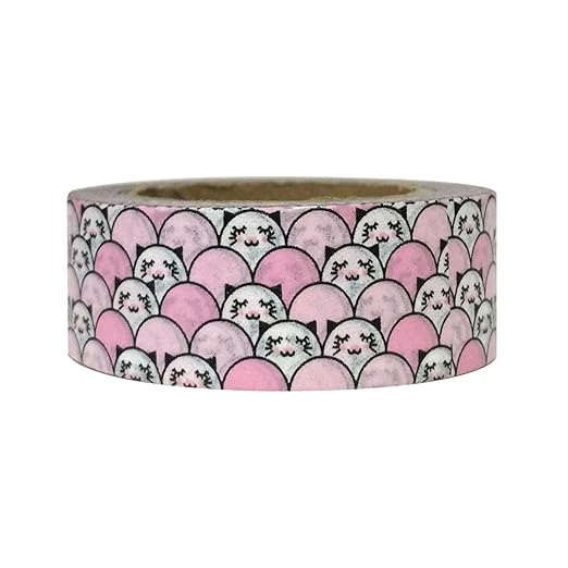 Wrapables Colorful Washi Masking Tape, Cats in a Theater