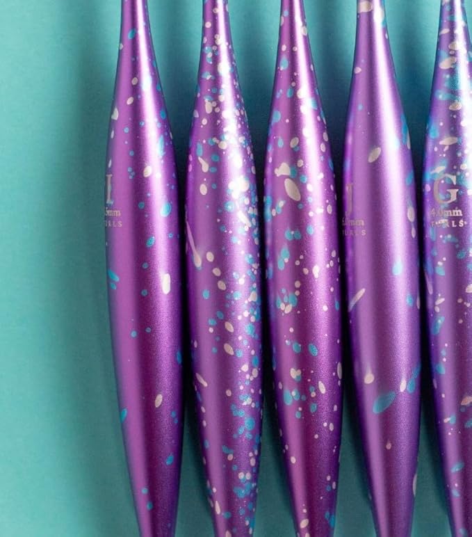Furls Crochet Hook, Limited Edition Afterparty Streamline Metal, Ergonomic Handle Crochet Hooks 7" (Matte, F - 3.75MM)