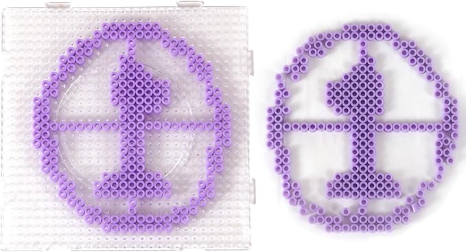 banchelle fuse beads melting beads refills for 5 mm fuse bead board, about 7000 pcs (purple)