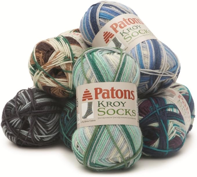 Patons Kroy Socks Yarn - (1) Gauge - 1.75 oz - Landscape Landscape - For Crochet, Knitting & Crafting
