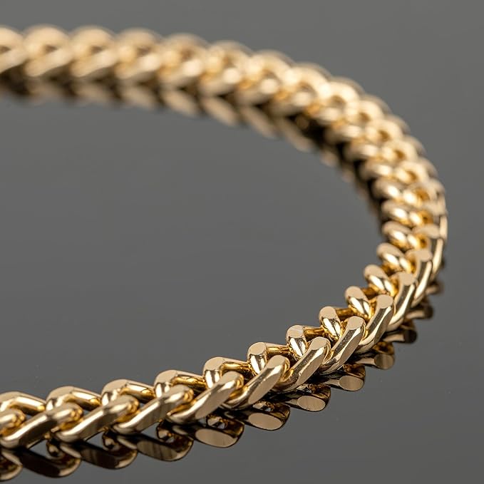 YOUBEIYEE 33 Feet Gold Cuban Link Chain for Men and Women Necklace DIY Gold Plated Aluminum Jewelry Chains Bulk with Jump Rings and Lobster Clasps