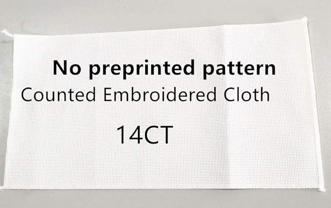 CaptainCrafts Cross Stitch Kits for Adults Counted Cross Stitch Unprinted Fabric Cross Stitching DIY Art DMC Needlecrafts Embroidery Kit for Adults (White, Drifting Bottle in The Sea)