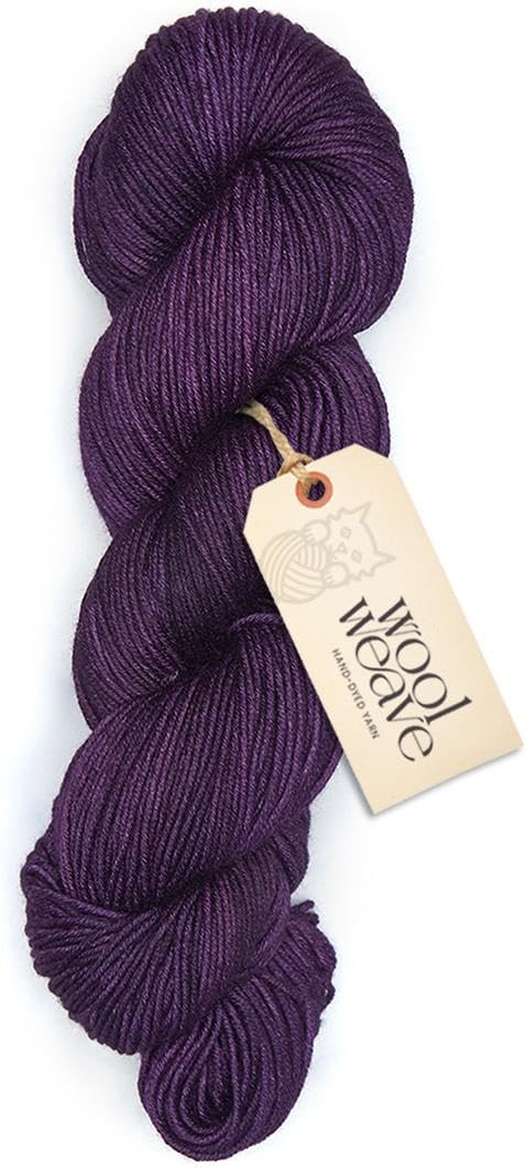 Superwash Merino Wool Yarn for Knitting & Crocheting - Premium Hand Dyed Yarns, 100gr, 240 Yards, Dk Weight - Luxurious, Soft & Durable Purple Yarn