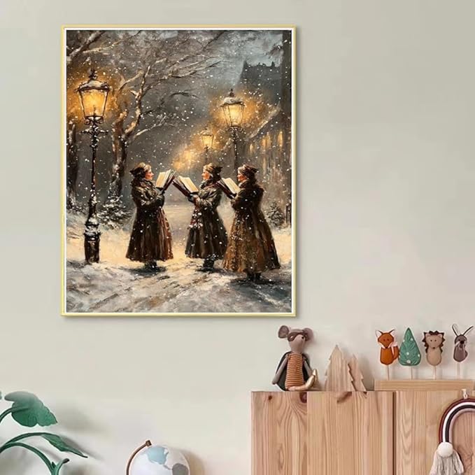 YPF Christmas Diamond Painting Kits Nativity Scene Diamond Painting for Adults Beginner, DIY Jesus was Born Diamond Art, Full Round Drill Religious Gem Art for Home Christmas Decor 12 x 16 Inch