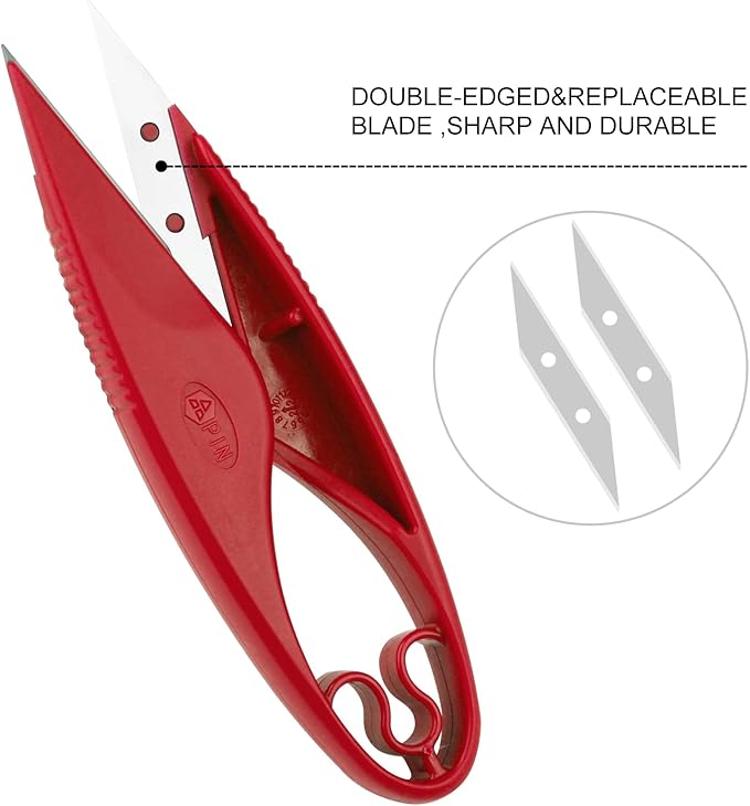 Sewing Seam Ripper Tool,Stitch Remover and Thread Cutter with 2Big+2Small Seam Rippers,1 Pack Thread Snips,1Pack 5”Scissor