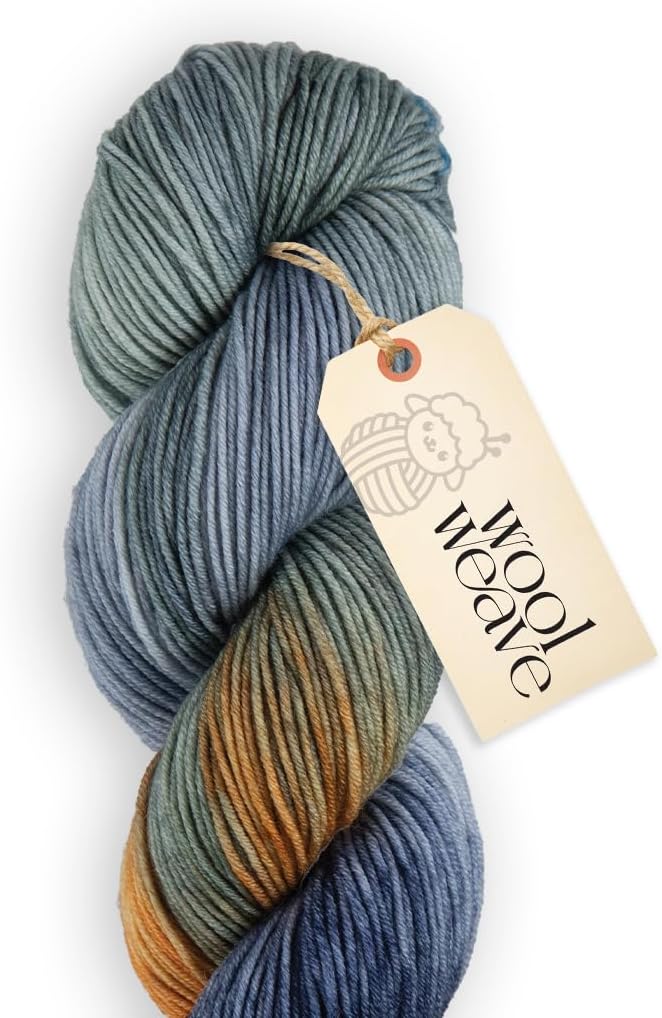 Superwash Merino Wool Yarn for Knitting & Crocheting - Premium Hand Dyed Variegated Yarn, 100gr, 240 Yards, Dk Weight - Luxurious, Soft & Durable