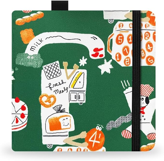 Square 5.1X5.1" 300gsm Watercolor Journal Hardbound 40pgs（20 Sheets Front Back 2 Textures）Travel Size for Calligrapher Colored Pencil Watercolor Sketch Handmade Cloth Cover Notebook Digital Dog