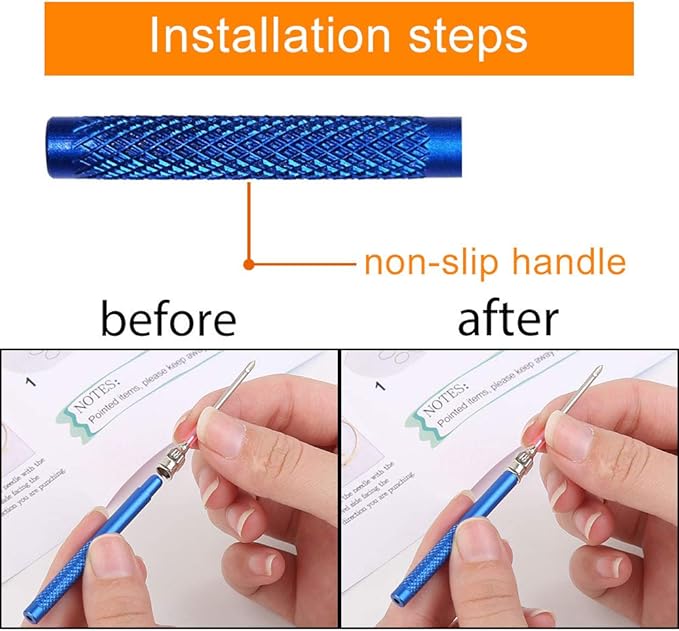 Punch Needle, 43 Pieces Punch Needle Tool and Instructions - Punch Needle Embroidery Kit with Embroidery Tools, Seam Ripper, Threader and Thimble, Needle Punch Kits for Beginners