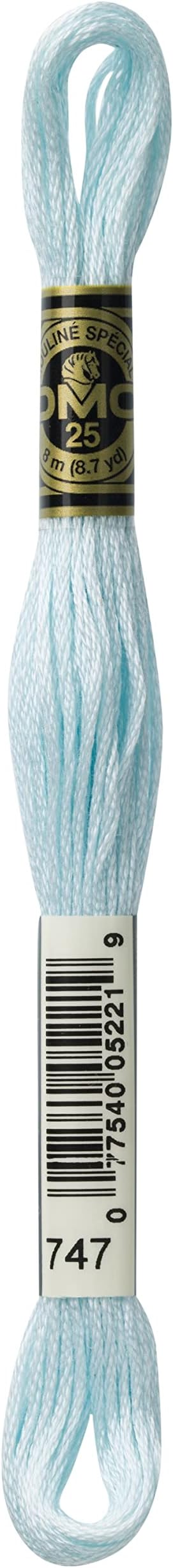 DMC 6-Strand Embroidery Cotton Floss, Very Light Sky Blue