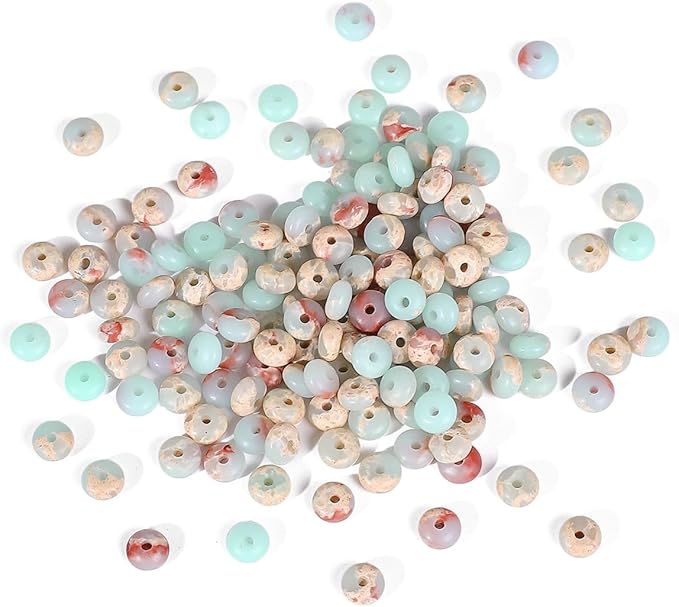 beadia natural shoushan disk stone beads 4x2mm 160pcs rondelle loose semi gemstone beads for jewelry making design