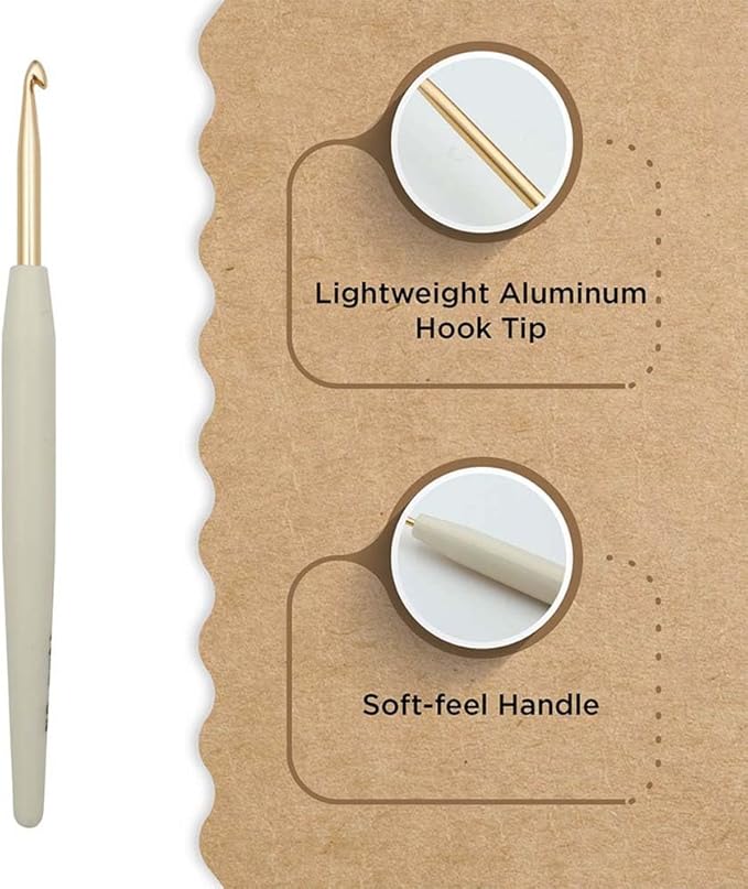 Knitter’s Pride Pearl Aluminum Crochet Hook – US Size G (4mm)