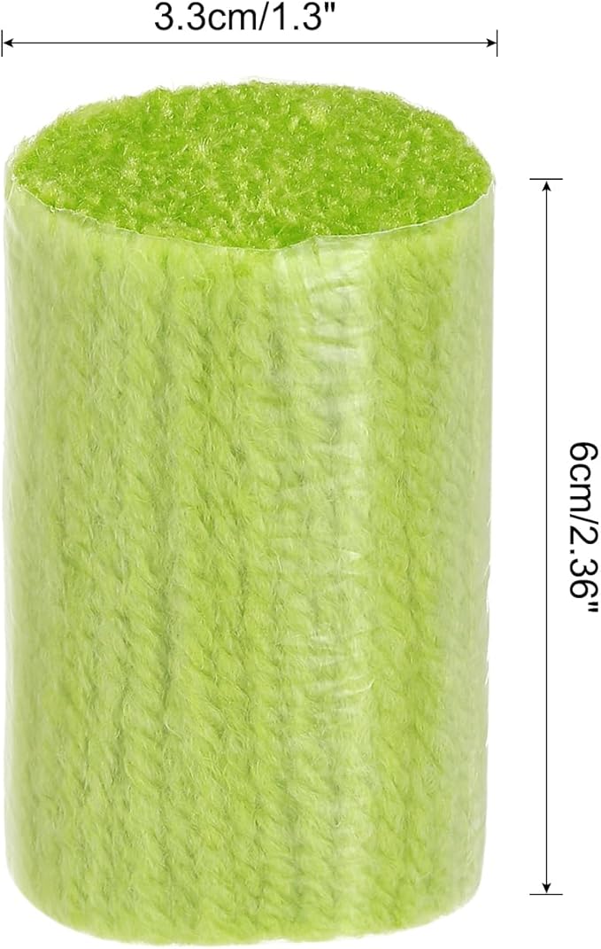 PATIKIL 10 Rolls Latch Hook Yarn Kit, Precut Rugs Making Crochet Bundles for Adults Beginners Tapestry DIY Craft, Light Green