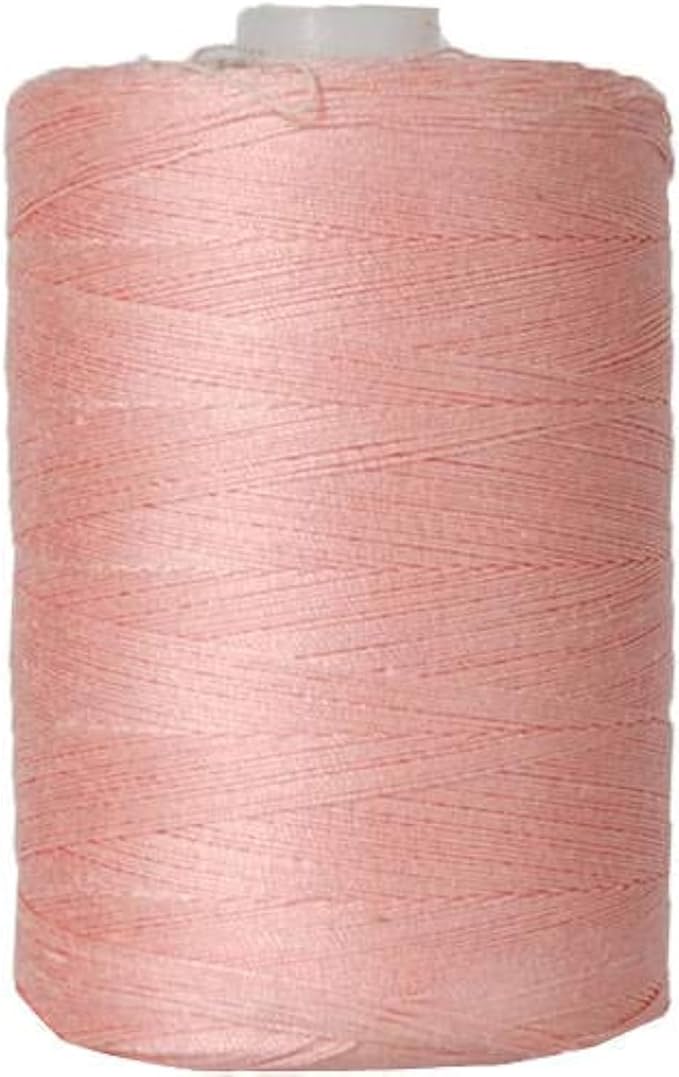 Threadart 100% Cotton Thread | for Quilting, Sewing, and Serging | 1000M Spools 50/3 Weight | Peach 703