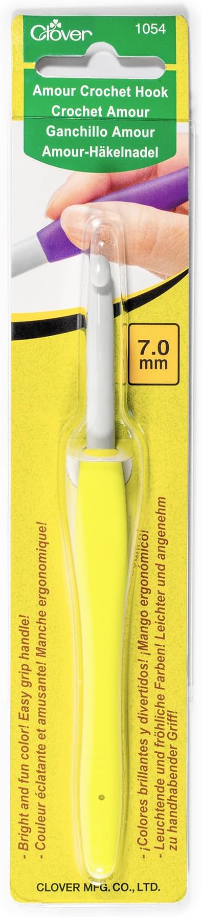 Clover Amour Crochet Hook (7.0 mm),Yellow