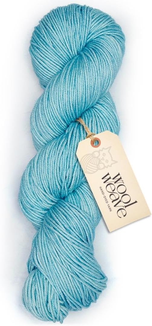 Superwash Merino Wool Yarn for Knitting & Crocheting - Premium Hand Dyed, 100gr, 240 Yards Dk Weight - Luxurious, Soft & Durable Mint Green Yarn