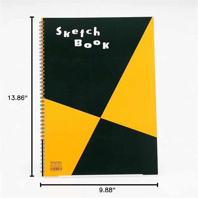 Maruman ZUAN Sketchbook 13.86 x 9.88 Inches (B4), Unruled, 24 pages (S120)
