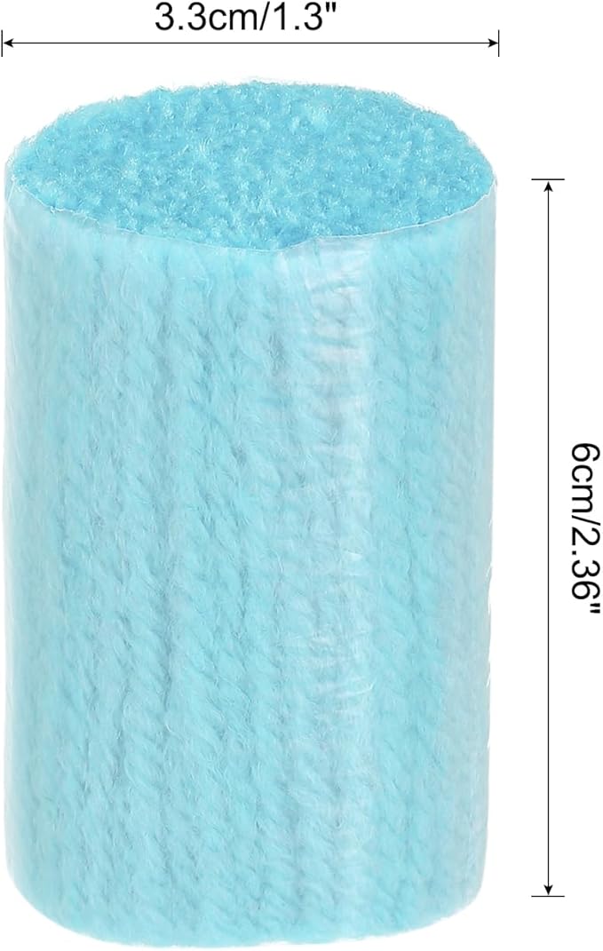 PATIKIL 10 Rolls Latch Hook Yarn, Latch Hook Kit Yarn Precut Hook Rugs Yarn Making Crochet Bundles for Latch Hook Rug Adults Beginners Tapestry DIY Craft, Sky Blue