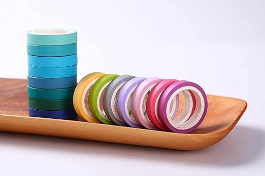 40 Rolls Washi Tape Set, Decorative Masking DIY Tapes for Children and Gifts Warpping (Mix)