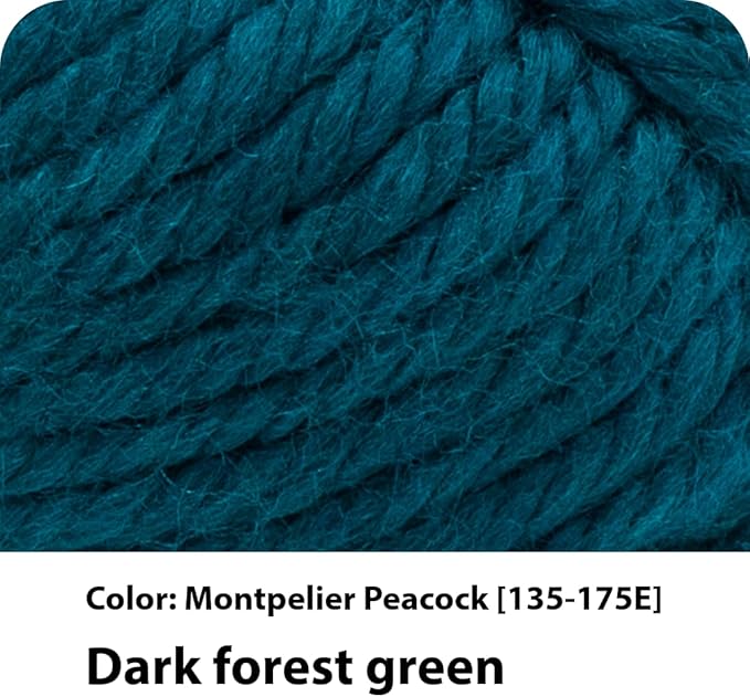 Lion Brand Yarn Hometown Yarn, Super-Bulky Yarn for Knitting, Crocheting, and Crafting, 3 Pack, Montpelier Peacock