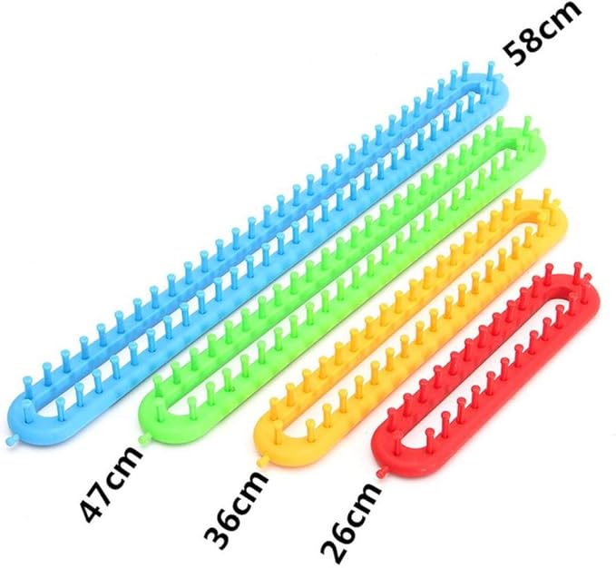 JapanAmStore 1Pcs Long Knitting Loom DIY Weaving Loom for Scarf Sweater Shawl Knit Weaving Tool (M)