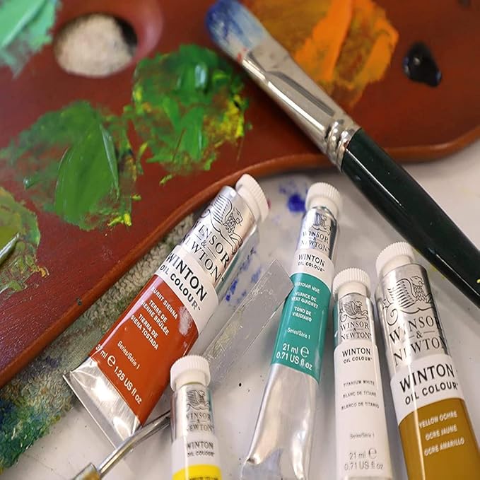 Winsor & Newton Winton Oil Color Paint, Starter Set, 10 x 37ml Tubes, 1.25 Fl Oz (Pack of 10)