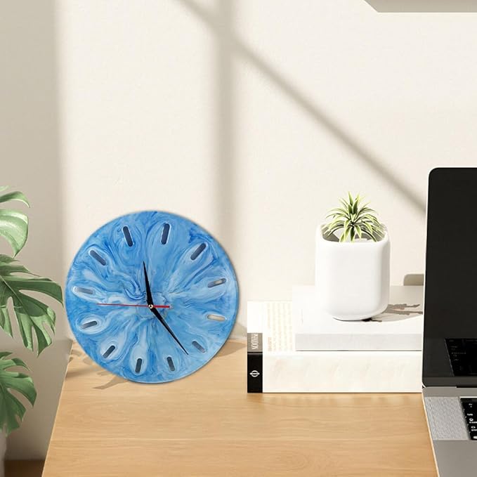 Clock Molds for Resin Casting Round Clock Wall Decor Clock Silicone Mold with Clock Movement for Wall Clack Art Home Decoration Hanging Ornaments DIY Epoxy Resin Mold Kit