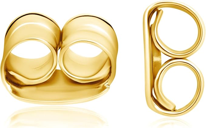 butterfly push backs for stud earrings for women in 14k yellow or white gold better and best by max + stone