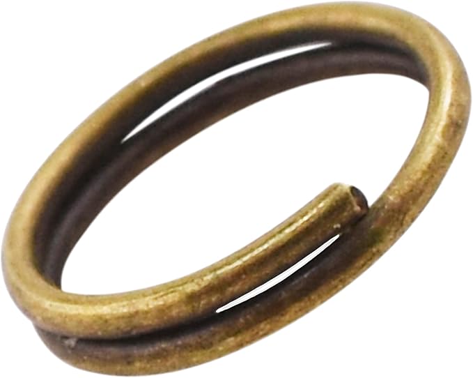 Mandala Crafts Assorted Antique Brass Jump Rings Jewelry Findings Metal O Rings for Jewelry Making Supplies - 300 12mm Small Open Jump Rings Kit for Necklace Earring