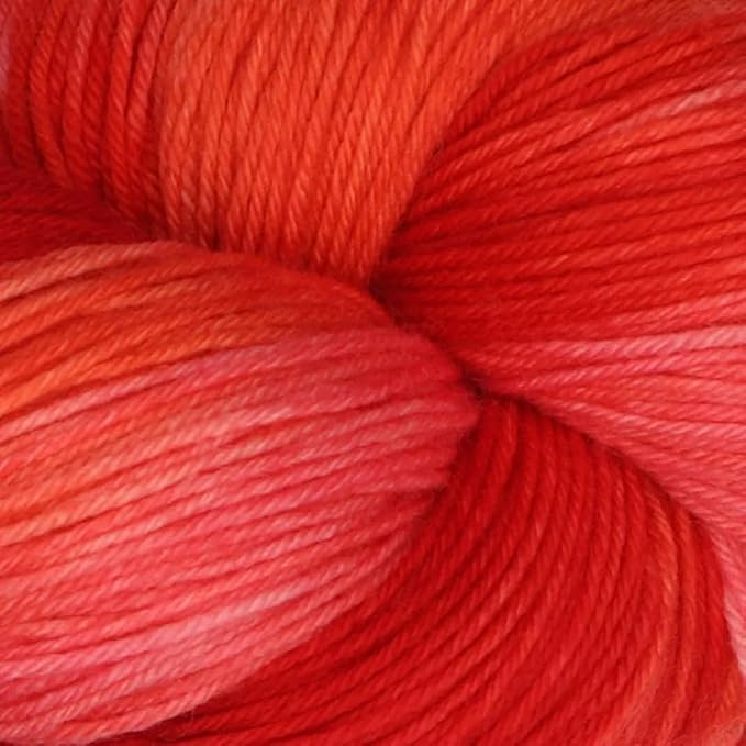 KnitPro Symfonie Fingering Weight Hand Dyed Variegated Yarn Skein | Extra Fine Merino Wool & Polyamide Blend for Knitting & Crocheting, Oeko-TEX Certified 400m, 100g | Terra Berry Bowl