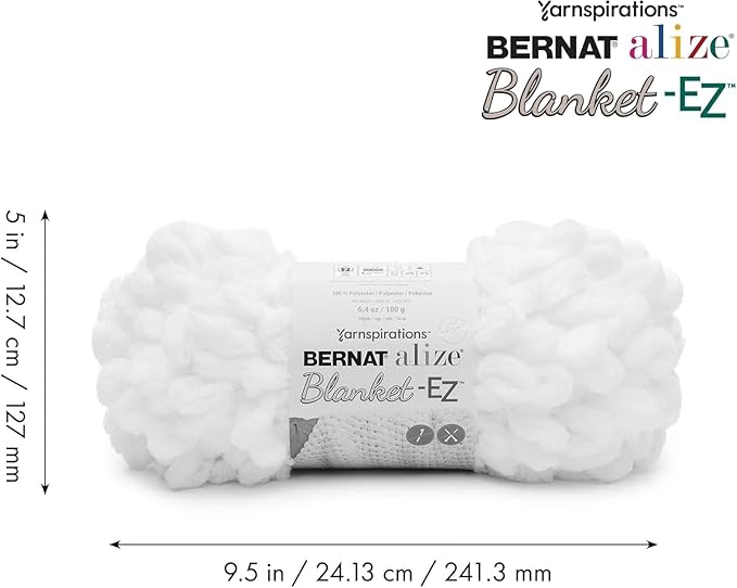 Bernat Alize Blanket-EZ Yarn, White