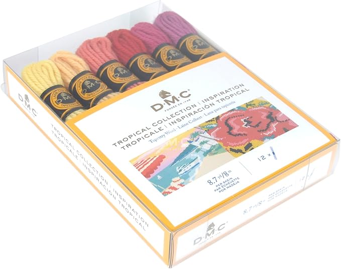 DMC Tapestry Wool - The Tropical Collection - 12 Count - 8.7 Yards Skeins