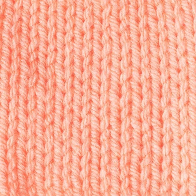 Caron One Pound Peach Yarn - 2 Pack of 454g/16oz - Acrylic - 4 Medium (Worsted) - 812 Yards - Knitting/Crochet