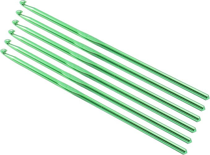 Cionyce 6 Pack Aluminum Crochet Hook 4mm US Size G (Size 6) Crochet Needle for DIY Craft Yarn Knitting Needles