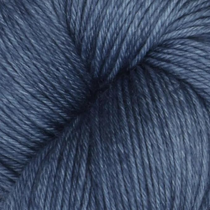 KnitPro Symfonie Fingering Weight Hand Dyed Semi-Solid Yarn Skein | Extra Fine Merino Wool & Polyamide Blend for Knitting & Crocheting, Oeko-TEX Certified 400m, 100g | Terra Jodhpur Blue