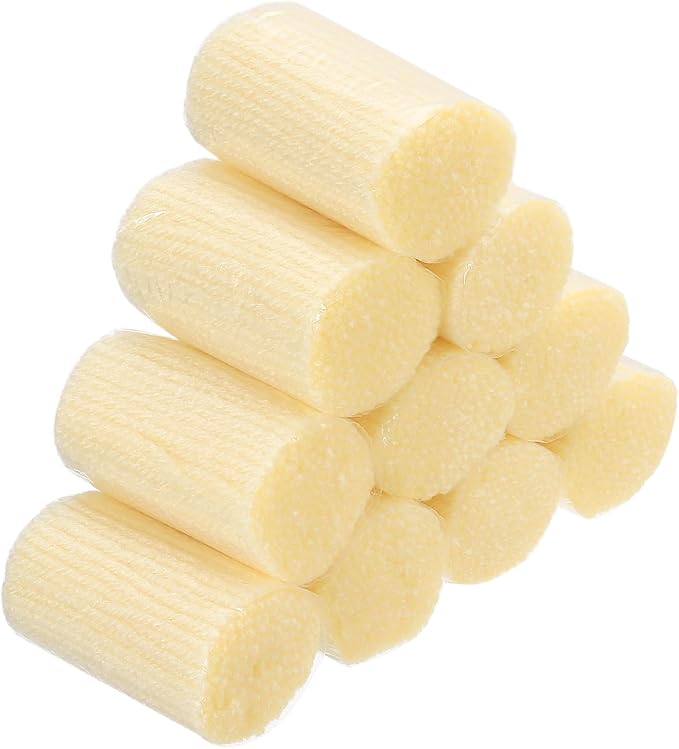 PATIKIL 10 Rolls Latch Hook Yarn Kit - Precut Rugs Yarn for Making Crochet Bundles, Tapestry DIY Craft - Adults Beginners - Light Yellow