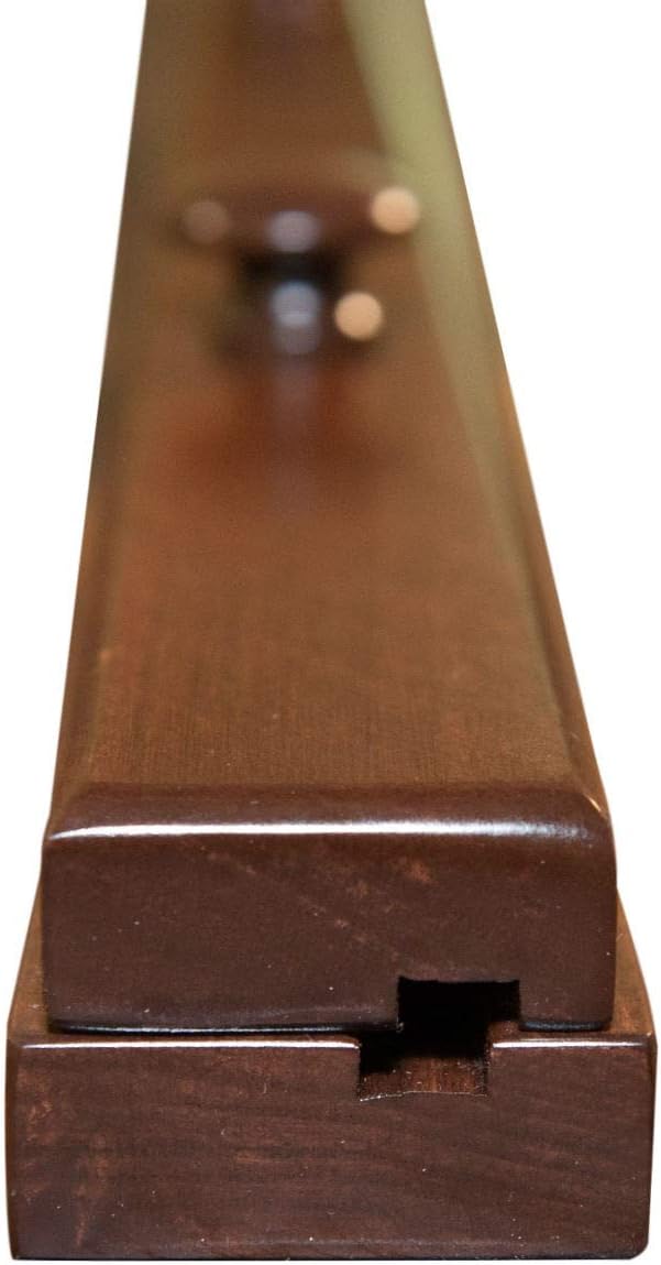 RRD Quilt Hanger for Wall for Display (30") Amish Made Wooden Quilt Rack Wall Mount - Rustic Tapestry Quilt Wall Hangers (Maple Wood, Coffee Stain, 30" Long)