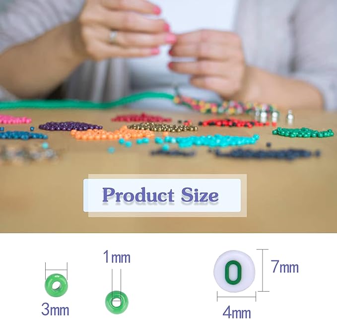 greentime 3mm bracelet beads kit for bracelets making, 35000pcs seed beads small glass beads 8/0 rainbow beads set with letter beads elastic string charms for crafts (48 colors)