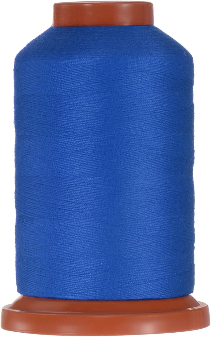 uxcell 40D/2 Sewing Thread 1100 Yards Polyester Household Sewing String Hand Stitching Polyester Cord for Clothing Stitching Shoe Bag Repairing DIY Craft Sapphire Blue