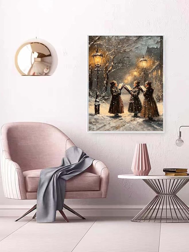 YPF Christmas Diamond Painting Kits Nativity Scene Diamond Painting for Adults Beginner, DIY Jesus was Born Diamond Art, Full Round Drill Religious Gem Art for Home Christmas Decor 12 x 16 Inch