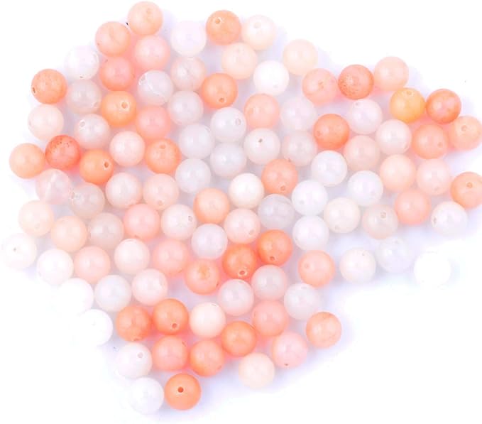 Natural Stone Beads 100pcs 10mm Pink Aventurine Round Genuine Stone Beading Loose Gemstone Hole 1mm DIY Charm Smooth Beads for Bracelet Necklace Earrings Jewelry Making (Pink Aventurine, 10mm)