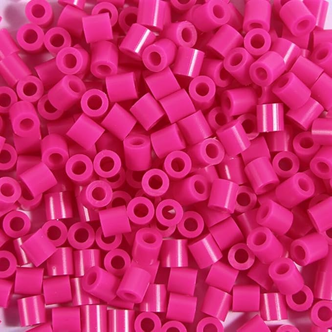 2000pcs 5MM Rose Red Fuse Beads Iron Beads for Crafts,Melting Bead Handmade Decor DIY Make (Color 6)