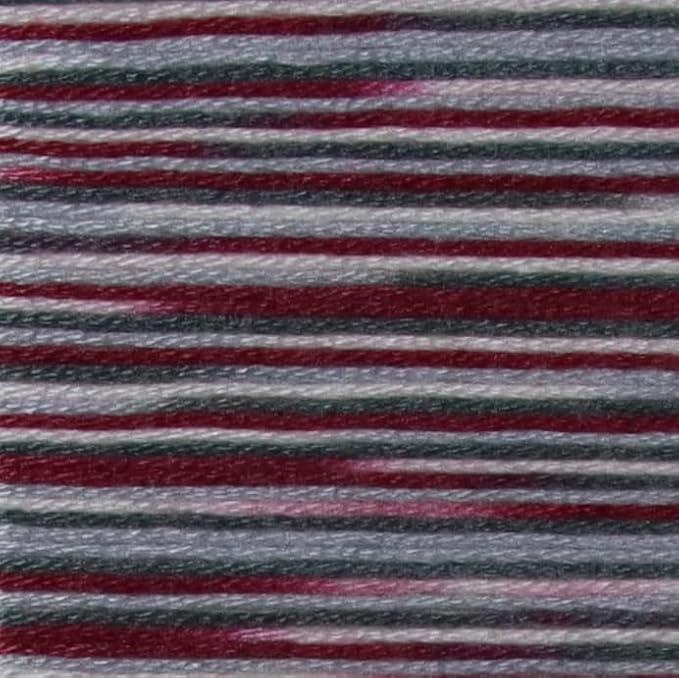 KCS Big skeins of 25 Meters Size 25 Color Variegated Cross Stitch Stranded Threads,6 skeins,4513