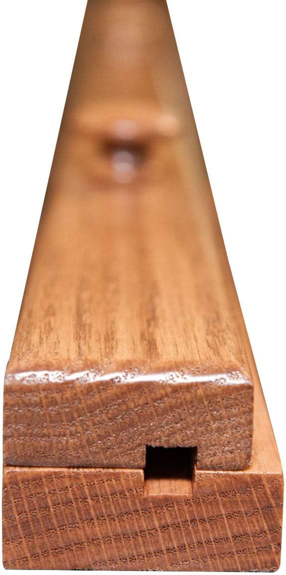 RRD Quilt Hanger for Wall for Display - Amish Made Wooden Quilt Rack Wall Mount - Rustic Tapestry Quilt Wall Hangers (Oak Wood, Fruitwood Stain, 48" Long)