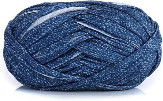 iSuperb 1 Pack Knitting Yarn Colorful Cloth T-Shirt Yarn Fabric Crochet Cloth for DIY Knitted Art Basket Bag - 100g