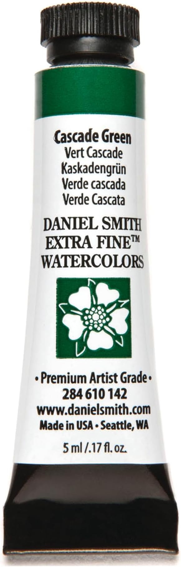 Daniel Smith 284610142 Extra Fine Watercolors Tube, 5ml, Cascade Green, 0.17 Fl Oz (Pack of 1)