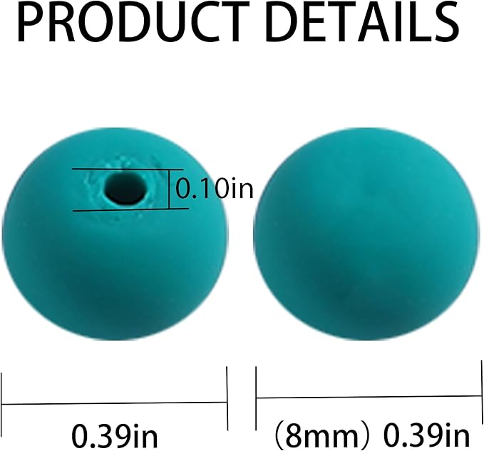 200Pcs Dark Green Clay Beads for Bracelets Making, 8mm Round Beads for DIY Necklace Earring Making Kit