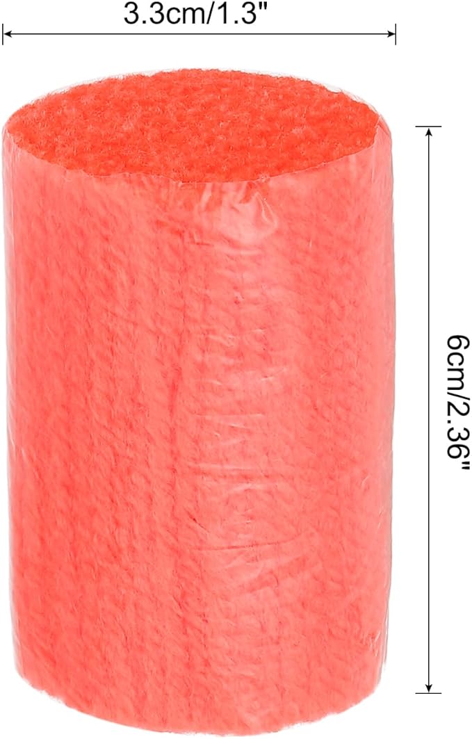 PATIKIL 10 Rolls Latch Hook Yarn, Precut Rug Making Kit for Adults Beginners, Crochet Bundles for Tapestry DIY Craft, Dark Orange