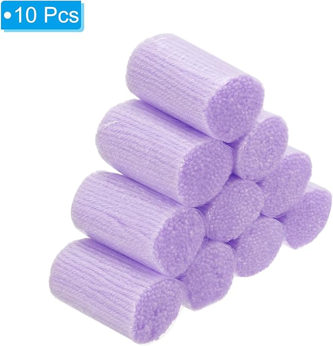 PATIKIL 10 Rolls Latch Hook Yarn, Latch Hook Kit Yarn Precut Hook Rugs Yarn Making Crochet Bundles for Latch Hook Rug Adults Beginners Tapestry DIY Craft, Light Purple